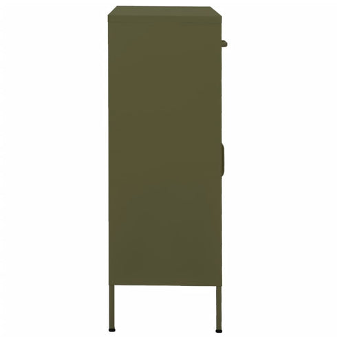 Lady Jillian -  Storage Cabinet Olive Green 80x35x101,5 cm Steel - Model 3